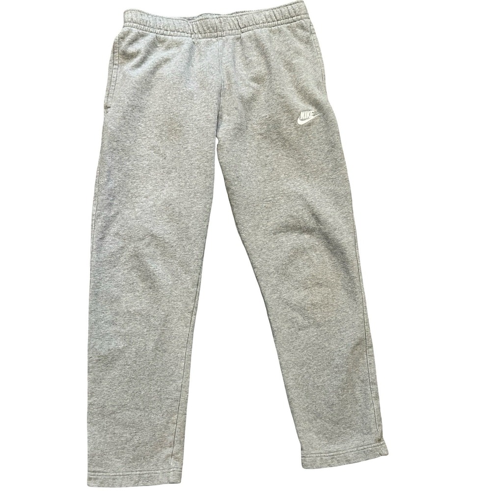 Men NIKE Fleece Essential  Jogger Pants Heather Grey Medium